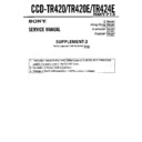 Sony CCD-TR420, CCD-TR420E, CCD-TR424E (serv.man2) Service Manual