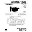 Sony CCD-TR485E, CCD-TR565E Service Manual