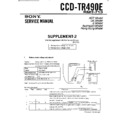 Sony CCD-TR490E (serv.man3) Service Manual