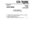 Sony CCD-TR490E (serv.man4) Service Manual