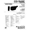 Sony CCD-TR490E Service Manual