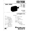 Sony CCD-TR50E Service Manual