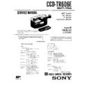 Sony CCD-TR606E Service Manual
