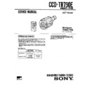 Sony CCD-TR790E Service Manual