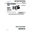 Sony CCD-TR818, CCD-TRV58, CCD-TRV98 Service Manual
