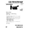ccd-trv10, ccd-trv10ep service manual