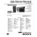 Sony CCD-TRV101, CCD-TRV101E Service Manual