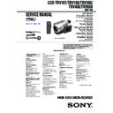Sony CCD-TRV107, CCD-TRV108, CCD-TRV308, CCD-TRV408, CCD-TRV608 Service Manual
