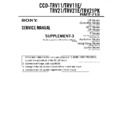 Sony CCD-TRV11, CCD-TRV11E, CCD-TRV21, CCD-TRV21E, CCD-TRV21PK (serv.man3) Service Manual