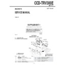 Sony CCD-TRV300E (serv.man2) Service Manual