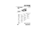 Sony CCD-TRV300E Service Manual