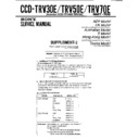 Sony CCD-TRV30E, CCD-TRV40E, CCD-TRV50E, CCD-TRV60E, CCD-TRV70E Service Manual