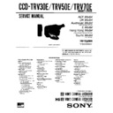 Sony CCD-TRV30E, CCD-TRV50E, CCD-TRV70E Service Manual