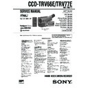 Sony CCD-TRV66E, CCD-TRV77E (serv.man2) Service Manual