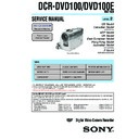 dcr-dvd100, dcr-dvd100e (serv.man2) service manual