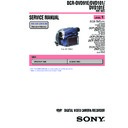 Sony DCR-DVD101, DCR-DVD101E, DCR-DVD91E (serv.man3) Service Manual