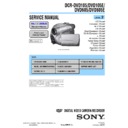 Sony DCR-DVD105, DCR-DVD105E, DCR-DVD605, DCR-DVD605E (serv.man2) Service Manual