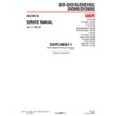 Sony DCR-DVD105, DCR-DVD105E, DCR-DVD605, DCR-DVD605E (serv.man8) Service Manual