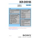 Sony DCR-DVD105 (serv.man3) Service Manual