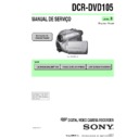 Sony DCR-DVD105 Service Manual