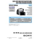 Sony DCR-DVD106E, DCR-DVD108, DCR-DVD108E, DCR-DVD109E, DCR-DVD608, DCR-DVD608E (serv.man2) Service Manual