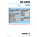 Sony DCR-DVD108 (serv.man3) Service Manual