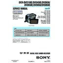 Sony DCR-DVD150E, DCR-DVD450E, DCR-DVD650, DCR-DVD650E, DCR-DVD850, DCR-DVD850E (serv.man2) Service Manual