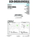 Sony DCR-DVD201, DCR-DVD201E (serv.man7) Service Manual