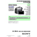 Sony DCR-DVD306E, DCR-DVD308, DCR-DVD308E, DCR-DVD708, DCR-DVD708E Service Manual