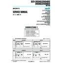 Sony DCR-DVD403, DCR-DVD403E, DCR-DVD803, DCR-DVD803E (serv.man14) Service Manual