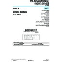 Sony DCR-DVD403, DCR-DVD403E, DCR-DVD803, DCR-DVD803E (serv.man5) Service Manual