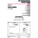 Sony DCR-DVD403, DCR-DVD403E, DCR-DVD803, DCR-DVD803E (serv.man7) Service Manual
