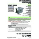 Sony DCR-DVD403, DCR-DVD403E, DCR-DVD803, DCR-DVD803E Service Manual