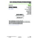 Sony DCR-DVD505, DCR-DVD505E, DCR-DVD905, DCR-DVD905E (serv.man7) Service Manual