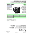 Sony DCR-DVD510E, DCR-DVD910, DCR-DVD910E, HDR-UX10, HDR-UX10E, HDR-UX19E, HDR-UX20, HDR-UX20E, HDR-UX9E Service Manual