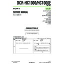 Sony DCR-HC1000, DCR-HC1000E (serv.man12) Service Manual
