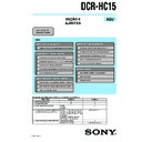 Sony DCR-HC15 (serv.man3) Service Manual