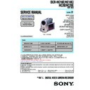 Sony DCR-HC16E, DCR-HC18E, DCR-HC20, DCR-HC20E (serv.man2) Service Manual