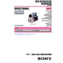 Sony DCR-HC16E, DCR-HC18E, DCR-HC20, DCR-HC20E (serv.man3) Service Manual