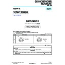 Sony DCR-HC16E, DCR-HC18E, DCR-HC20, DCR-HC20E (serv.man7) Service Manual