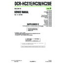 Sony DCR-HC27E, DCR-HC28, DCR-HC28E (serv.man10) Service Manual