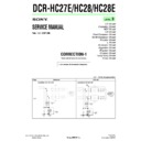 Sony DCR-HC27E, DCR-HC28, DCR-HC28E (serv.man13) Service Manual