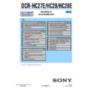 Sony DCR-HC27E, DCR-HC28, DCR-HC28E (serv.man4) Service Manual