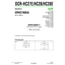 Sony DCR-HC27E, DCR-HC28, DCR-HC28E (serv.man7) Service Manual