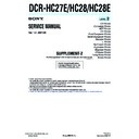 Sony DCR-HC27E, DCR-HC28, DCR-HC28E (serv.man9) Service Manual