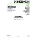 Sony DCR-HC30, DCR-HC30E (serv.man11) Service Manual