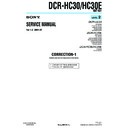 Sony DCR-HC30, DCR-HC30E (serv.man13) Service Manual