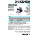 Sony DCR-HC30, DCR-HC30E (serv.man2) Service Manual