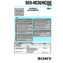 Sony DCR-HC30, DCR-HC30E (serv.man4) Service Manual