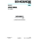 Sony DCR-HC30, DCR-HC30E (serv.man9) Service Manual